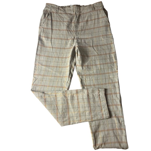 Sundance | Green Tartan Plaid Khaki Chinos| Sz 10 - Picture 3 of 6